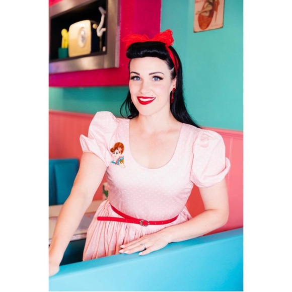 Dapper Darling Brooch by Lipstick & Chrome- NWT - Picture 4 of 9